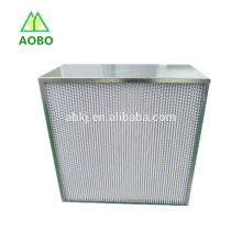 Filtro de tipo HEPA Industrial Caja de filtro HEPA para la filtración de aire terminal
